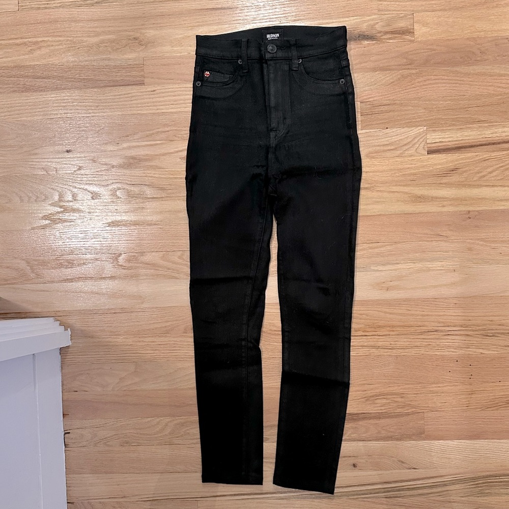 Hudson Black Stretch Super High Waist Jeans Size 25